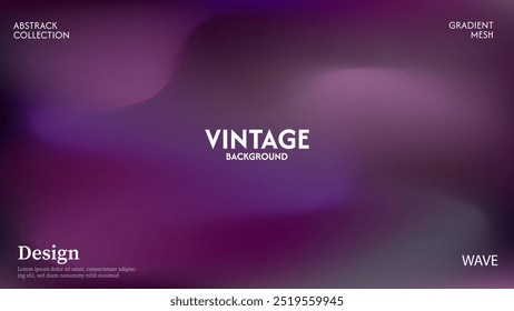 Onde violette, arrière-plan abstrait. Texture de surface douce. Arrière-plan de couleur sombre avec place pour le design. dans eps10
