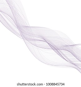 Violet wave. Abstract vector illustration. Background image.