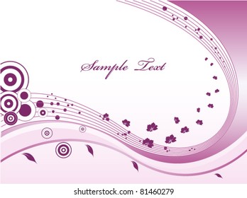 violet wave decoration