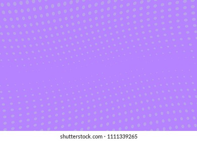 Violet wave halftone background. Digital gradient. Abstract backdrop with circles, point, dots. Dotted pattern. Futuristic panel Vector illustration