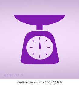 Violet Web icon- scales, weighing, weight
