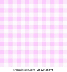 	
Violet and white gingham fabric seamless pattern. Vector background for design decoration.	
