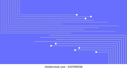 Violet white minimal abstract futuristic tech background with circuit lines. Vector digital art design