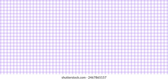 Violet and white plaid fabric texture as a background	