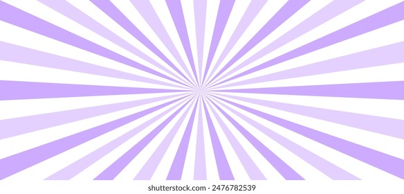 Fondo de ráfaga de sol violeta y blanco con rayos