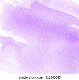 Violet white watercolor brush paint vector stylized striped card for wallpaper, web, print. Aquarelle abstract hand drawn paper texture liquid cold colour background for text, design, backdrop, blank