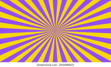 Violet and yellow sunburst background