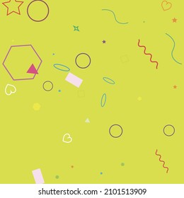 Violet Zigzag Colorful Circle Purple Bright Pastel Design Pic. Oval Pink Red Multicolor Simple Rectangle Geometrical Design. Wave Orange Stars Ring Polygonal Yellow Green Simple Hipster Art.