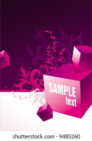 Violet-purple abstract vector illustration