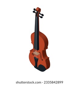 Violine 3d isometrische Vektorgrafik