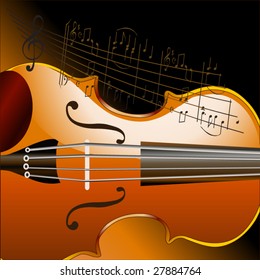  violin abstract