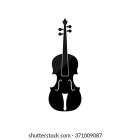 violin  - black vector icon