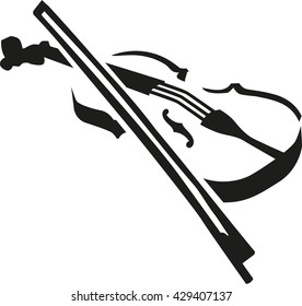 Violin with bow