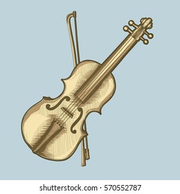 Violin and bow