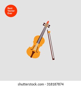 Violin And Bow Icon