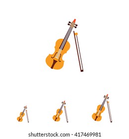 Violin and bow icon