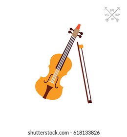 Violin and bow icon