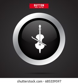 Violin with bow icon
