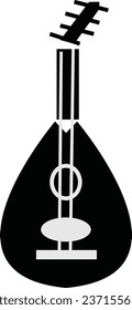 violin with bow icon set. simple vintage music violin vector symbol for mobile app, and website UI design.