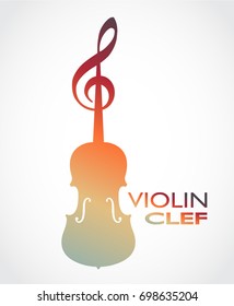 violin clef stylized symbol