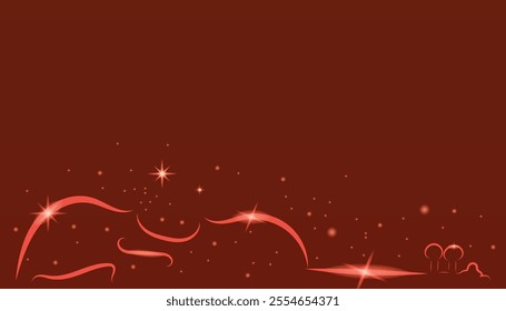 Violin Colorful Shining Glossy Silhouette Copy Space. Music and art industry vector art