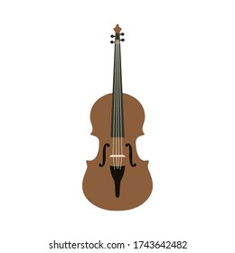 Violin graphic design template vector isolated