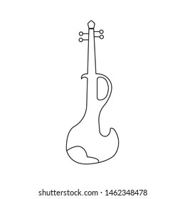 violin icon - design template vector
