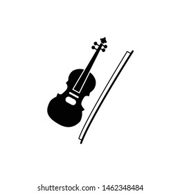 violin icon - design template vector