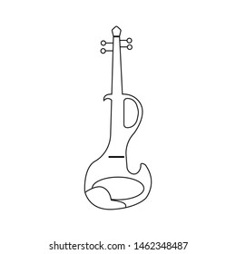 violin icon - design template vector