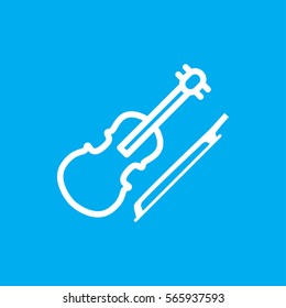 violin icon illustration isolated vector sign symbol