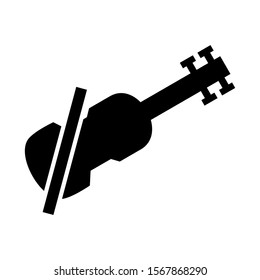 violin icon isolated sign symbol vector illustration - high quality black style vector icons
