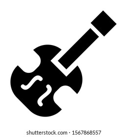 violin icon isolated sign symbol vector illustration - high quality black style vector icons
