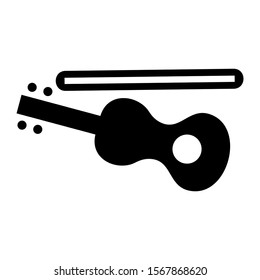 violin icon isolated sign symbol vector illustration - high quality black style vector icons
