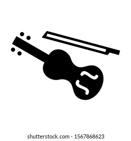 violin icon isolated sign symbol vector illustration - high quality black style vector icons
