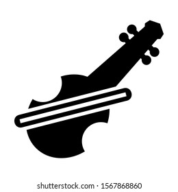 violin icon isolated sign symbol vector illustration - high quality black style vector icons
