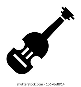 violin icon isolated sign symbol vector illustration - high quality black style vector icons
