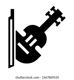 violin icon isolated sign symbol vector illustration - high quality black style vector icons
