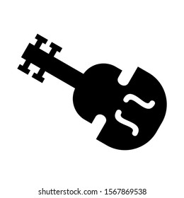 violin icon isolated sign symbol vector illustration - high quality black style vector icons
