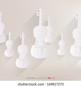 Violin Icon. Music background