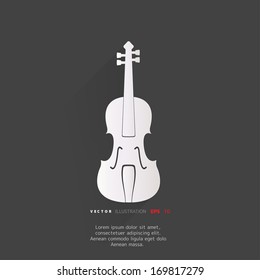 Violin Icon. Music background