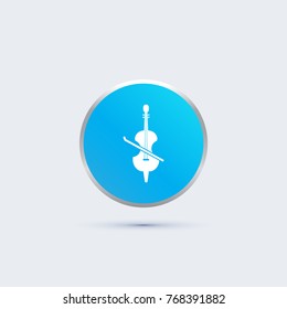 Violin icon. music sign