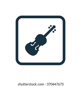 violin icon, on white background