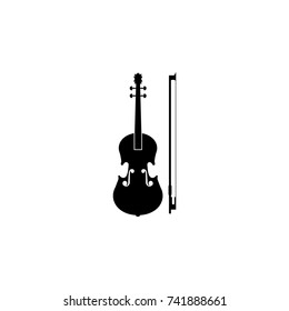 violin Icon on white background