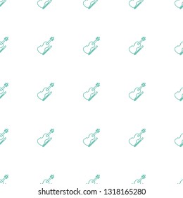 violin icon pattern seamless white background. Editable line violin icon. violin icon pattern for web and mobile.