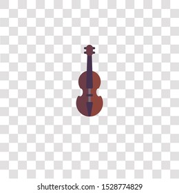 violin icon sign and symbol. violin color icon for website design and mobile app development. Simple Element from education elements collection for mobile concept and web apps icon.