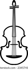 Violin Icon, True Black Icon