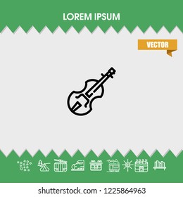 Violin icon vector