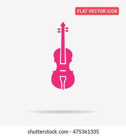 Violin icon. Vector concept illustration for design.