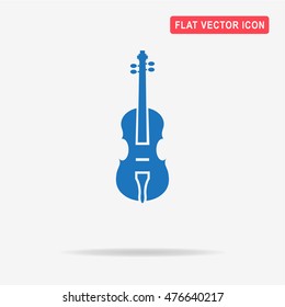 Violin icon. Vector concept illustration for design.