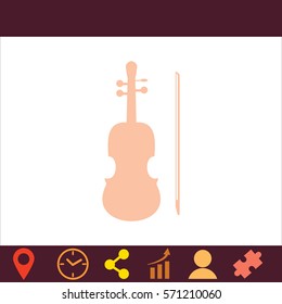 Violin  icon. Vector design.
